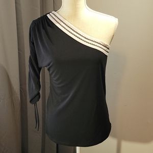 NY & Company One Shoulder Top